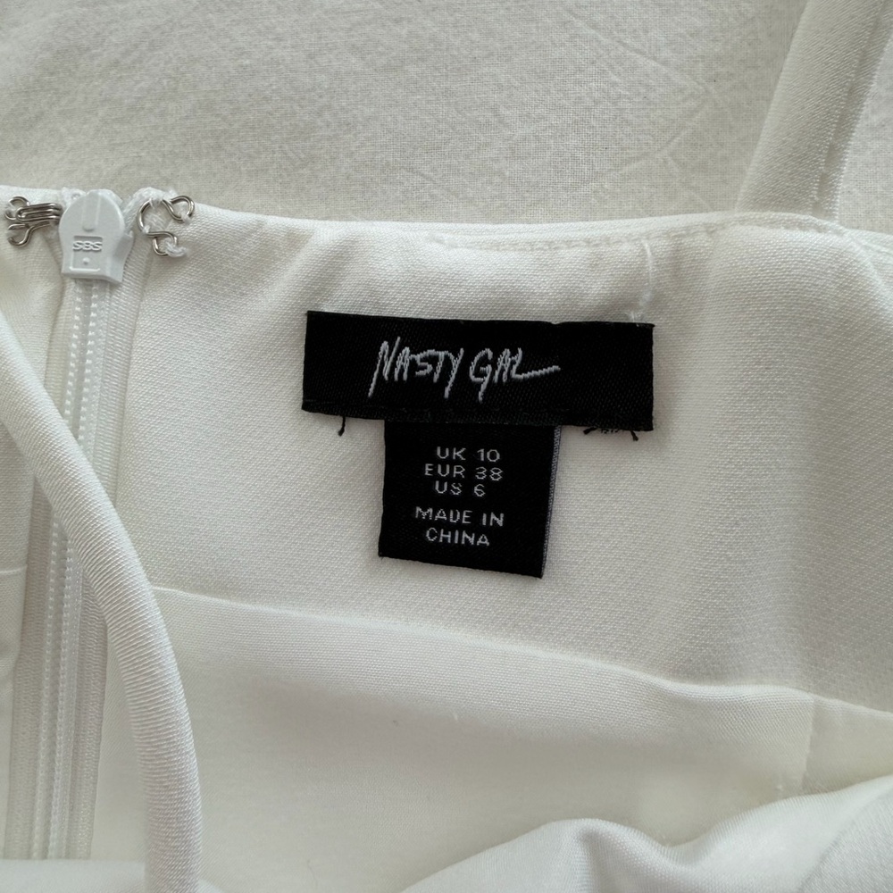 Nasty Gal Cream Dress with Rhinestone Accents - Picture 6 of 6